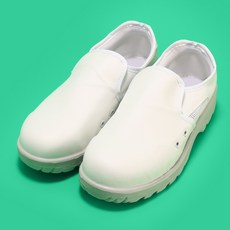 백색 통기성 크린룸 제전 방진 안전 단화, 1개