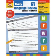 Evan-Moor Daily Language Review 每日語言複習教材 - 四年級適用, 詳見詳細資訊