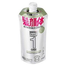 Biore 蜜妮 男性多合一全身潔膚露 清新草本綠香 補充包, 1個, 340ml