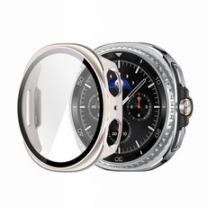 갤럭시 워치8/워치8 클래식 공용 강화유리필름 일체형케이스 보호필름 커버 케이스 40/44/46mm, 별빛