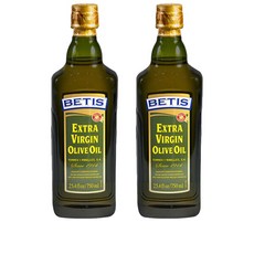 베티스 스페인 엑스트라버진 올리브오일 750ml+750ml 산도0.4 차광유리병 스페인직수입, 2개, 750ml