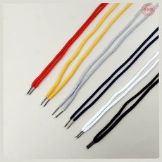 철팁 후드 끈 130cm 후드티 바지 허리 추리닝 운동화 줄 우동끈 둥근 스트링 부자재, F 레드, 1개