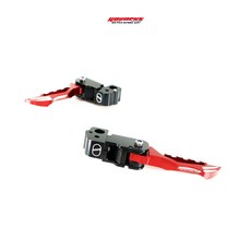 【GOWORKS】光陽KYMCO DOLLAR大樂 後移腳踏 飛炫踏板 後座踏板後移版 彈跳踏板 腳踏後移5CM, 紅色