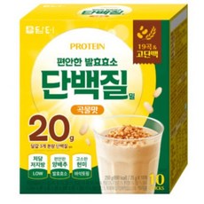 담터 편안한 발효효소 단백질밀 곡물맛 10T 단백질쉐이크 곡물파우더, 25g, 20개
