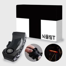 뇌울림T 4in1 스마트 후미등 자전거 도난방지 경보기 라이트 잠금 장치 전기 무선 자물쇠, 블랙, 1개