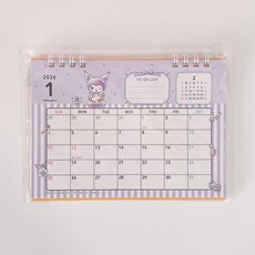 2026년 산리오굿즈 쿠로미 데스크 캘린더 산리오탁상달력, 쿠로미 탁상달력