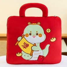 멀티 캐릭터 담요 쿠션, 1개, AJ. 레드 복 벌레