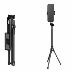 Adyss疊品 T100自拍桿 藍牙無線遙控 三腳架 自拍神器, 黑色, T100, 1個