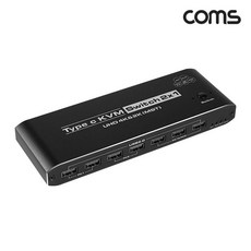 Coms C타입 KVM 2포트 듀얼모니터 스위치 선택기+동아상사Shop, 빠른배송