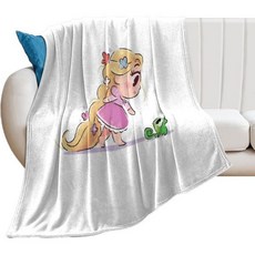 라푼젤 담요 블랭킷 겨울용 여름용 플란넬 원단 싱글 포근포근한 사계절 세련 THE BEASTPIE 덮는 무릎담요 귀엽다 캐릭터, 80x100cm