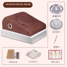 올원픽 쑥좌훈기 쑥 좌욕기 좌욕 훈증기 가정용 온열, 브라운 필터 54개, 1개, 기본 색상