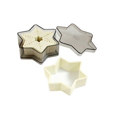 五角星形餅乾切模 烘焙裝飾模具, 7頭六角光級套裝 070243, 1個