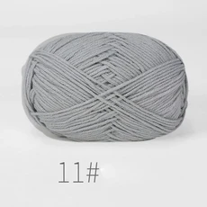 5개 혼합 색상 얀 밀크 코튼 얀 세트 핸드메이드 DIY 공예 스웨터 스카프 뜨개질용, 19 B11-5PCS