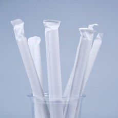 DAESUNG ENGINEERING 獨立包裝牛皮紙吸管 12 x 210 mm, 1個, 250入