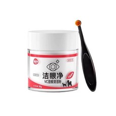 寵物專用淚痕粉 狗狗眼周毛髮清潔護理, 1個, 寵物專用淚痕清潔粉 贈刷子