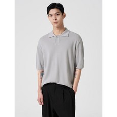 에잇세컨즈 남성 니트/스웨터 424751LY12 반팔 여름니트 하프밀라노