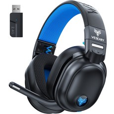 위세리 무선 게이밍 헤드셋 2.4GHz 저지연 가상 7.1채널 3D 사운드 RGB 노이즈 캔슬링 마이크 WG3, 블랙블루, 7.1