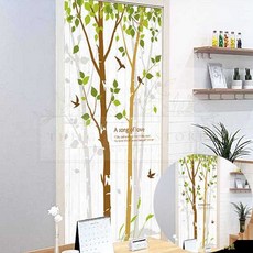 현관문시트지 포레스트자작나무 화이트 자취방 아파트 인테리어 DIY 리모델링