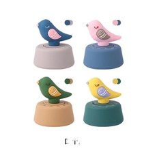 廚房烹飪計時器 旋轉機械定時管理器, 1個, 啾啾鳥, 藍+粉+綠+黃