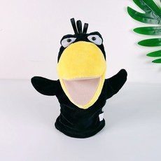 kc 인증 손 인형 연극 동물 구연동화 유치원 어린이집, 1개, 1종, 손인형-까마귀(A)