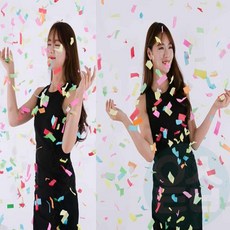 위블리 컨페티 종이 꽃가루, 화이트