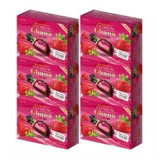 가나 프리미엄 트리플 베리 쉘 초콜릿, 6개, 68g