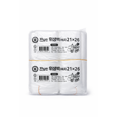 속지비닐 막지비닐 21x26 고리비닐 일회용봉투 고리팩 2호, 10개, 100개, 중(M)