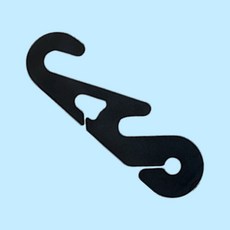 마스크귀아픔 지지대 고리 끈조절 마스크줄 블랙1P