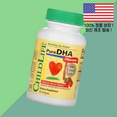 차일드라이프 에센셜 퓨어 DHA 내추럴 베리 90 소프트젤 캡슐 ChildLife Essentials Pure Natural Berry Softgels, 1