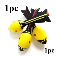 1pc 어뢰 던지는 공 PU 폼 비행 꼬리 부드러운 로켓 야외 장난감, 01 YELLOW