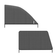 자동차 모기장 2개입 운전석 조수석 햇빛가리개 그늘막 햇빛차단 뒷좌석 창문 용 그늘막 차가림막 dew+2298Xk, 뒷유리용2P 블랙