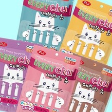 에브리츄 고양이간식 휴대용 영양 5포 반려동물 간식_ 20275633EA, 참치