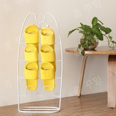 실내 신발장 거실 슬리퍼 거실 신발장 걸이 갈색, 화이트, 1개