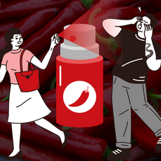 호신용 스프레이 여성 호신용품 최루액 캡사이신 후추 페퍼 곰 퇴치 무기 무서워 시바, 1개입