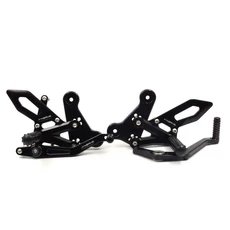 CNC 조정 가능한 오토바이 발받침 후방 세트 CFMOTO 675SR 리어셋 풋 페그 2024, 01 빠른  Mainland, 01 black