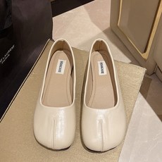 심플한 디자인 숙녀 플랫 신발 부드러운 여성 라운드 발가락 빈티지 캐주얼 보트 레트로