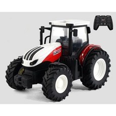 RC 트랙터 농장 차량 유아용 세트, white  Tractor