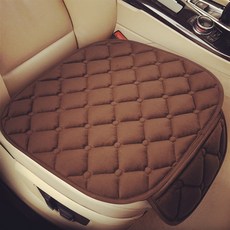 유티즌 1+1 논슬립 차량방석 차량시트 따뜻 뽀송 사계절 방석, 2개, 브라운