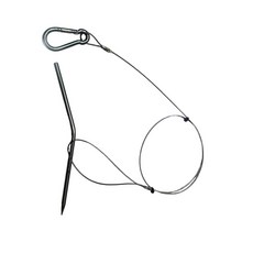 海豹嚴選 SEALDIVE 高品質全配魚串組 魚串 串針 葫蘆扣 D環 D扣 魚叉針 魚串 魚扣, 1個, 不鏽鋼魚串針+歪阿+葫蘆扣