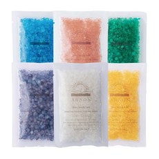 아르논 사해소금 입욕제 6종 세트 블러썸 포함 [내추럴+라벤더+레몬+포레스트+오션+블러썸], 6개, 80g