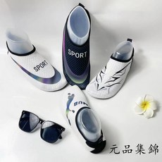 沙灘鞋 沙灘襪鞋 室內訓練鞋 涉水鞋 秋上新情侶沙灘鞋女男水上樂園防滑速幹涉水海邊專用遊泳鞋遡溪鞋