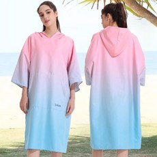 서핑 판초 가운 집업 타올 수영복 해변 후드