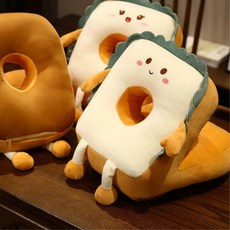 학생 사무실 폭신 식빵모양 낮잠 쿠션 베개 직장인 배개 간이베개, 1개