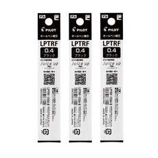 파이롯트 쥬스업 4색 다색펜 0.4mm, 0.4 리필 블랙, 3개