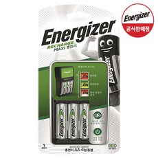에너자이저 AA AAA 겸용 MAXI 급속충전기 AA 4알 포함, 4개입, 1세트