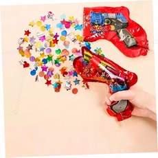 파티 컨페티 권총 색종이 생일 결혼식 졸업식 축하 놀이 장난감 어린이 성인 실내 야외 모임, 1개, 공기주입식 축포(10P)