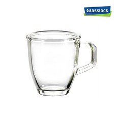 글라스락 내열강화 다용도 머그 350ml, 투명, 2개