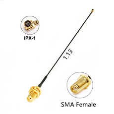 SMA IPX 커넥터 WIFI FL 13 GPS 점퍼 케이블 AP용 어댑터 RG178 라우터 소켓 피그 RP, 10cm, SMA female 1 13