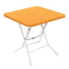 플라스틱테이블 사각테이블 야외테이블 편의점 포장마차 간이 접이식, 옐로우