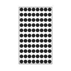 오피스 문구 세모네모 견출지 10-305BK (지름9)